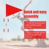 4 Pack Safety Flags with Pole, Premium Kid Alert Street