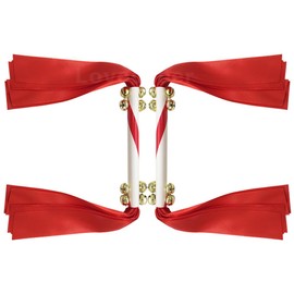 Lovecheer 2PCS Red Party Noise Makers Spirit Sticks Cheerleading Bell for New Year Christmas Birthday Gifts