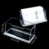 Anruyi Pack of 4 Clear Business Card Holder Business Card