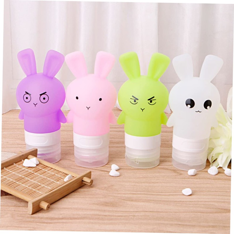 IWOWHERO 3pcs Leak Shampoo Bottle Travel Toiletries Bottles Lotion Squeeze