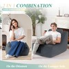 HABUTWAY Giant Bean Bag Chairs for Adults with Ottoman&Storage Pocket,