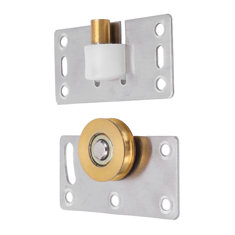 2 Sets Sliding Door Roller Brass Stainless Steel Pulley for