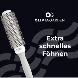 Olivia Garden - Expert Blowout Speed White and Grey Hairbrush 35