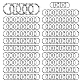 200Pcs 12mm Metal Open Jump Rings, Jewellery Connectors, Earring & Keychain Findings (Silver,2x12mm)