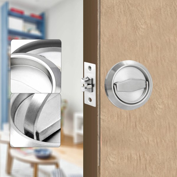 Unbranded Stainless 304 Door Locks Recessed Cup Handle Privacy Door