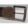 Mossy Oak Camouflage Leather & Canvas Belt With Lone Star