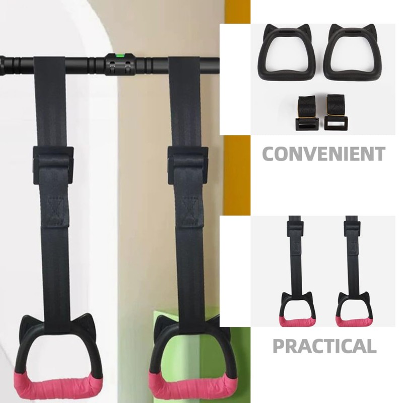 Kisangel 1 Set Gym Rings Boys and Girls Workout Equipment