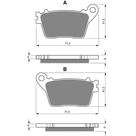 Brake Pad Gold Fren Kawasaki Motorcycle 600 Zx-6 R Ninja 2013-2016 Ar New