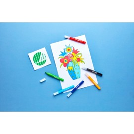 PENOL Of Scandinavia Krea Box - Felt Tip Pens with Swan Eco Label - 4 Sets in 1 (Medium, 2 x Jumbo and Modelling Composition) - Character Gift Set Children