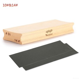 Guitar Bass Fretboard Radius Sanding Block, Guitar Radius, Two Way Sanding Block for Guitar, Bass, Fret Leveling Tool (10# 14#)