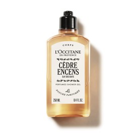L'OCCITANE Cèdre Encens (Formerly Baux) Shower Gel 250ml, Warm Cedarwood & Incense Body Wash for Men, Premium & Clean Beauty for All Skin Types