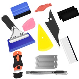 Car Window Tint Kit 11 in 1 Vinyl Wrap Tools Car Window Film Tinting Tools Window Film Tools Window Tint Film Car Window Tinting Tools Vinyl Wrap Kit with Squeegee for Window Tint