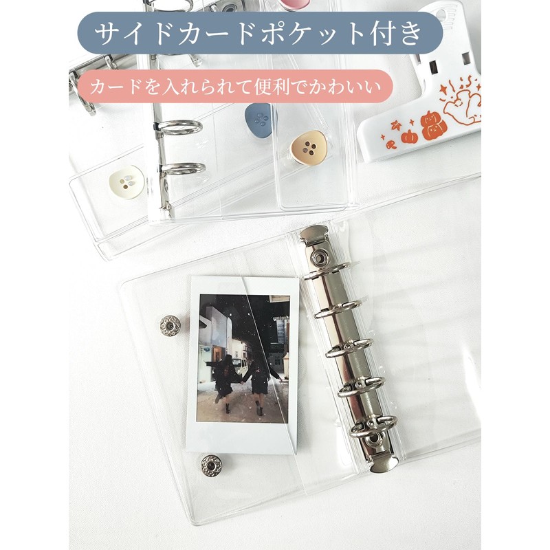 aninako Sticker Book M5 Transparent Removable for Girls 【Clear Refills*10
