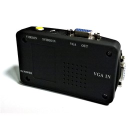 LEOFLA AV, Rca, S-Video to VGA Video Adapter Converter for Monitors and Projectors