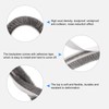 METALLIXITY Adhesive Brush Seal Weather Stripping (5/16"x9/32"x32.8ft), Door Brush Strip