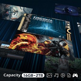 KINGDATA M.2 2242 SSD 256GB NVMe PCIe Gen3 x 4 Internal Solid State Drive, 3D NAND TLC, Gaming SSD, R/W Speed up to 2200MB/s and 1800MB/s (M.2 2242 PCIe, 256GB)
