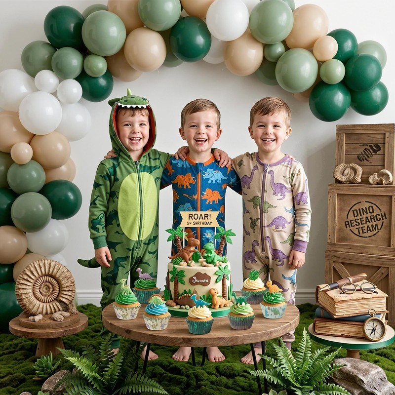 Glavatrix Dinosaur Cupcake Liners 200 Ct Standard Size Boys Birthday