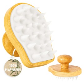 Sugeru® Kopfhaut Massagebürste Massage - 100% Plastikfrei | Scalp Massager - Anti-Schuppen Effekt - Haar Kopfmassage Spinne Bürste,Gadgets für frauen,Haarmassagebürsten (Weiß-1pcs)