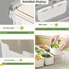 Snackle Box Container12-Compartment with Lid and Handle Square Multi-Capacity Divided