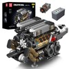 Mould King 10131 W16 Engine Building Blocks Sets, V8 Engine