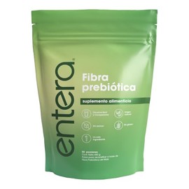 Entera | Fibra Prebiótica 450 g en Polvo | Fibra Soluble | Sin Azúcar | Disuelve Transparente | 50 Porciones