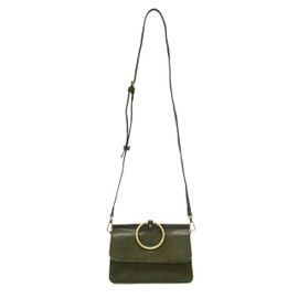 Joy Susan Women's Aria Ring Crossbody Handbag Purse Bag - Army Green