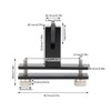 Violin Bridge Fitting Tool Sturdy Metal Polished Bridge Holder Luthier