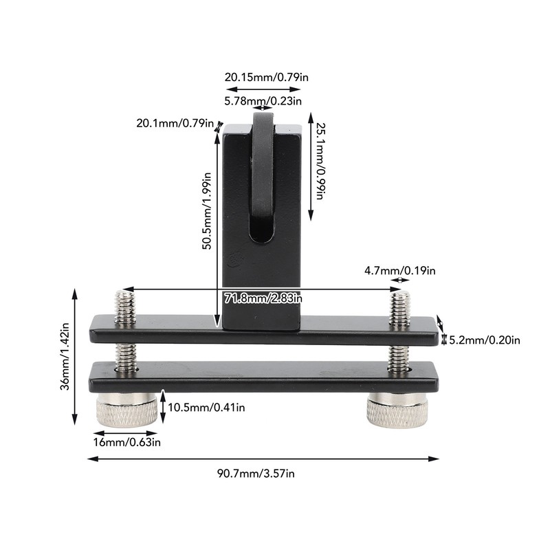 Violin Bridge Fitting Tool Sturdy Metal Polished Bridge Holder Luthier