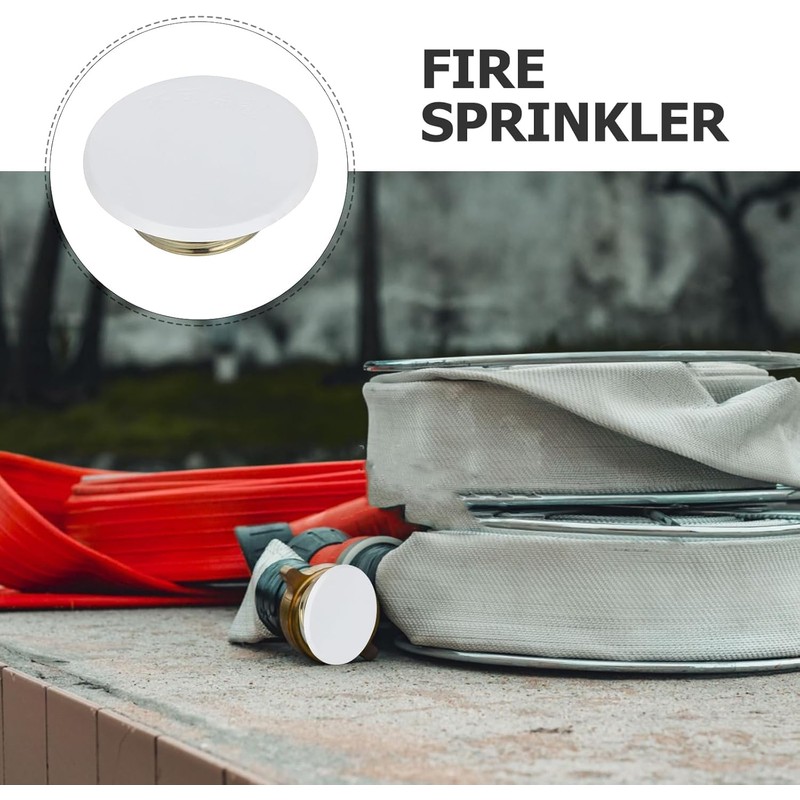 Fire Sprinkler Covers, 4pcs White Flat Cover Plate Fire Sprinkler