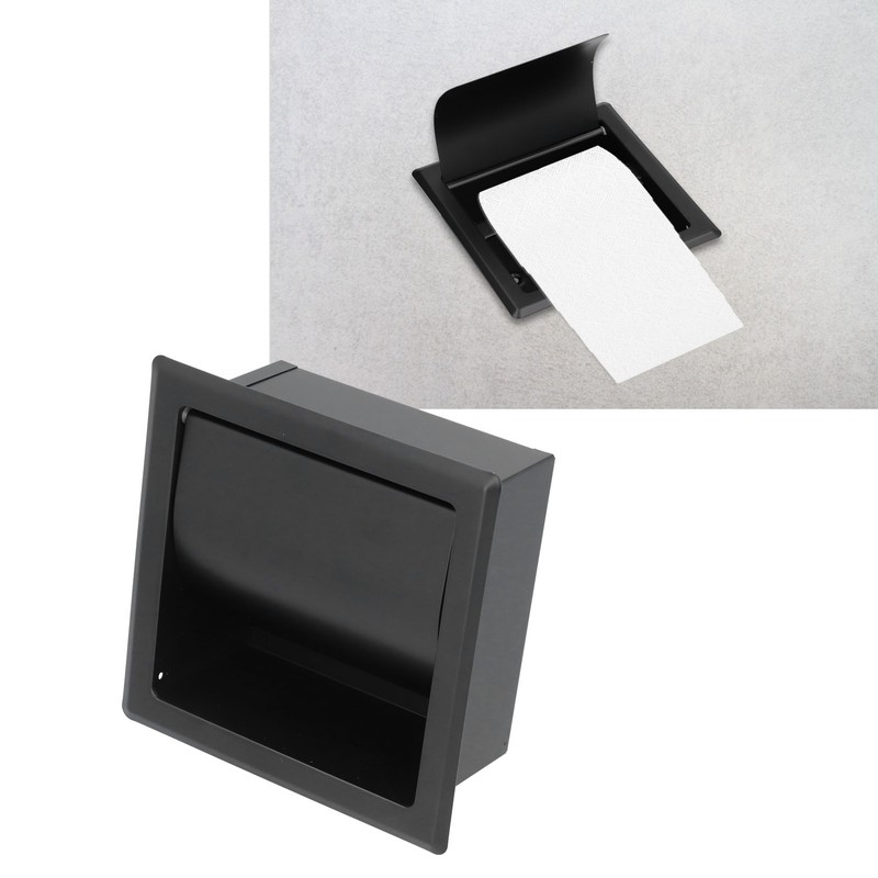 Embedded Toilet Paper Holder 304 Stainless Steel Roll Paper Rack