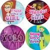 Creanoso 2000’s Girls Stickers (5-Sheet) – Sticker Card Giveaways for