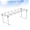Sosoport Bbq Folding Stainless Steel Chicken Leg Rack Portable Cooking