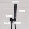 G-Promise All Metal Handheld Shower Set with 3-Function Showerwand, included