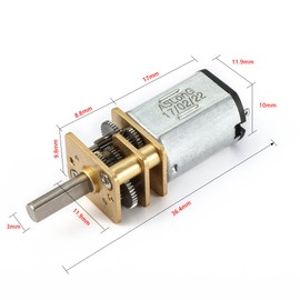 sourcingmap DC 3V 50RPM Micro Speed Reduction Motor Mini Gear Box with 2 Terminals for RC Car Robot Model DIY Engine