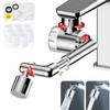 1080 Degree Rotating Multifunctional Extension Tap, Tap Attachment with Dual