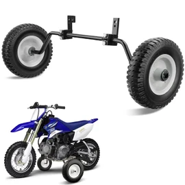 Dirt Bike Training Wheels Compatible with Honda XR50 CRF50 Z50 Z50R, Razor MX125 MX350 MX400 MX500, Yamaha PW50 TTR50, and Most 50CC 49cc Kids' Dirt Bike, Easy to Install Black