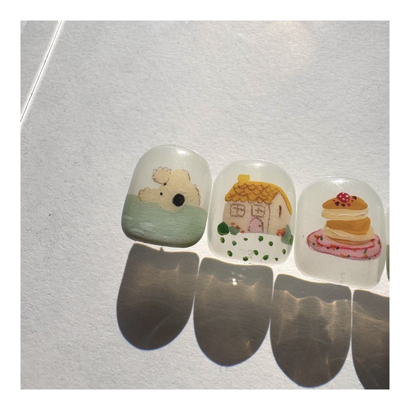[Ar] Mongsil’s handmade nail tip drawing nail art specialty /
