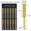 QINIZX 12 Pack Diamond Chainsaw Sharpener Burr Files 1/8" Shank,