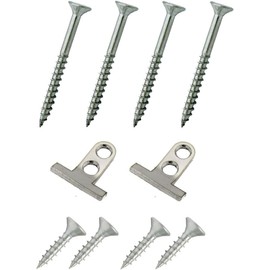 Livindo 2 x Front Mounting Dishwasher Suitable for BSH Bosch, Siemens, Neff, Stainless Steel Bracket Dishwasher Door Holder Door – Set