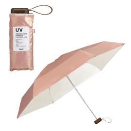 [2025] Wpc. Parasol 801-12973-102 Light Shielding Inside Color Tiny Pearl Pink Folding Umbrella Work School Travel Stylish Cute Women Ladies