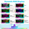 MOSUO Digital Alarm Clock with RGB Light, Digital Clock with