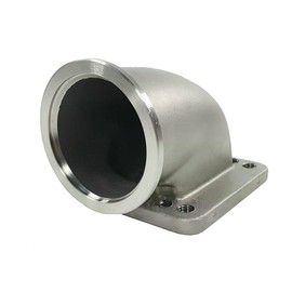 2.5" Elbow 90 Degree Turbo Adapter Flange To T3 T4 V Band Manifold Flange SS304