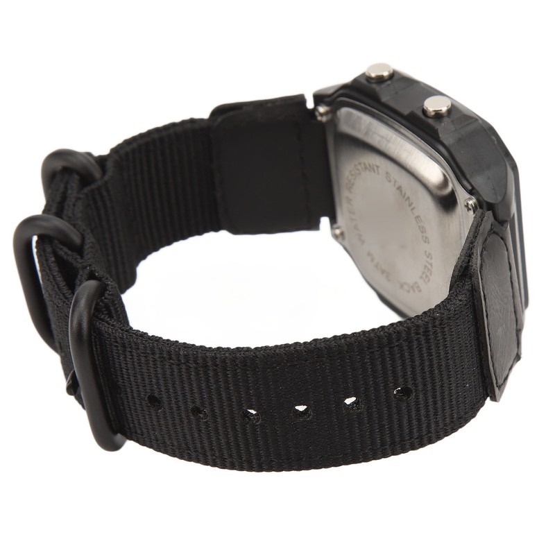 Digital Chronograph Watch Luminous Waterproof Multi Function Retro Style Square