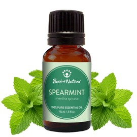 Best of Nature 100% Pure, Undiluted, Natural Aromatherapy Essential Oils for Diffuser, DIY Skincare and Topical Use (Spearmint)