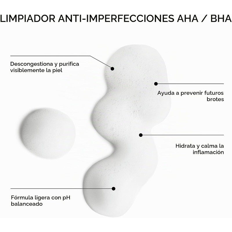 Medik8- Espuma Clarificante - Limpiador Ligero Exfoliante AHA y BHA