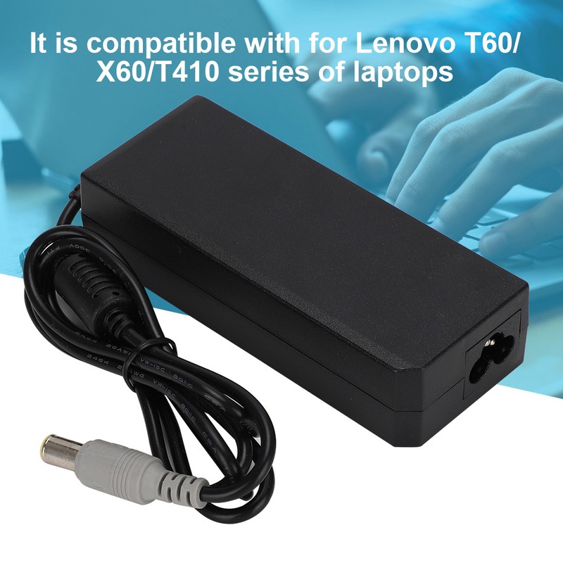 Laptop Power Adapter 90W 20V 4.5A 8.0MM for Lenovo T60p/SL410/
