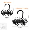 IPOW 2 Pack Updated Twirl Tie Rack Belt Hanger Holder