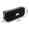 KALIDI Pencil Case Girls Teenager Pencil Case Corduroy Fabric Pencil