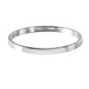 Quiges Silver Stainless Steel Cubic Zirconia Stacking Ring Combination Ring
