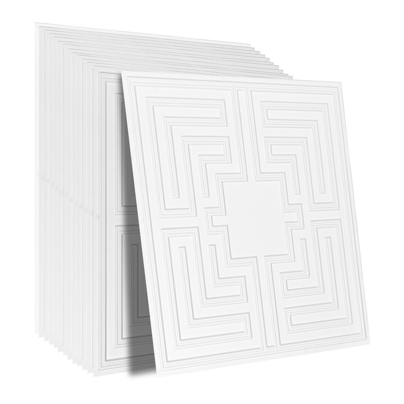 VEVOR Ceiling Tiles, 12-Pack 24 x 24 in, Drop Ceiling